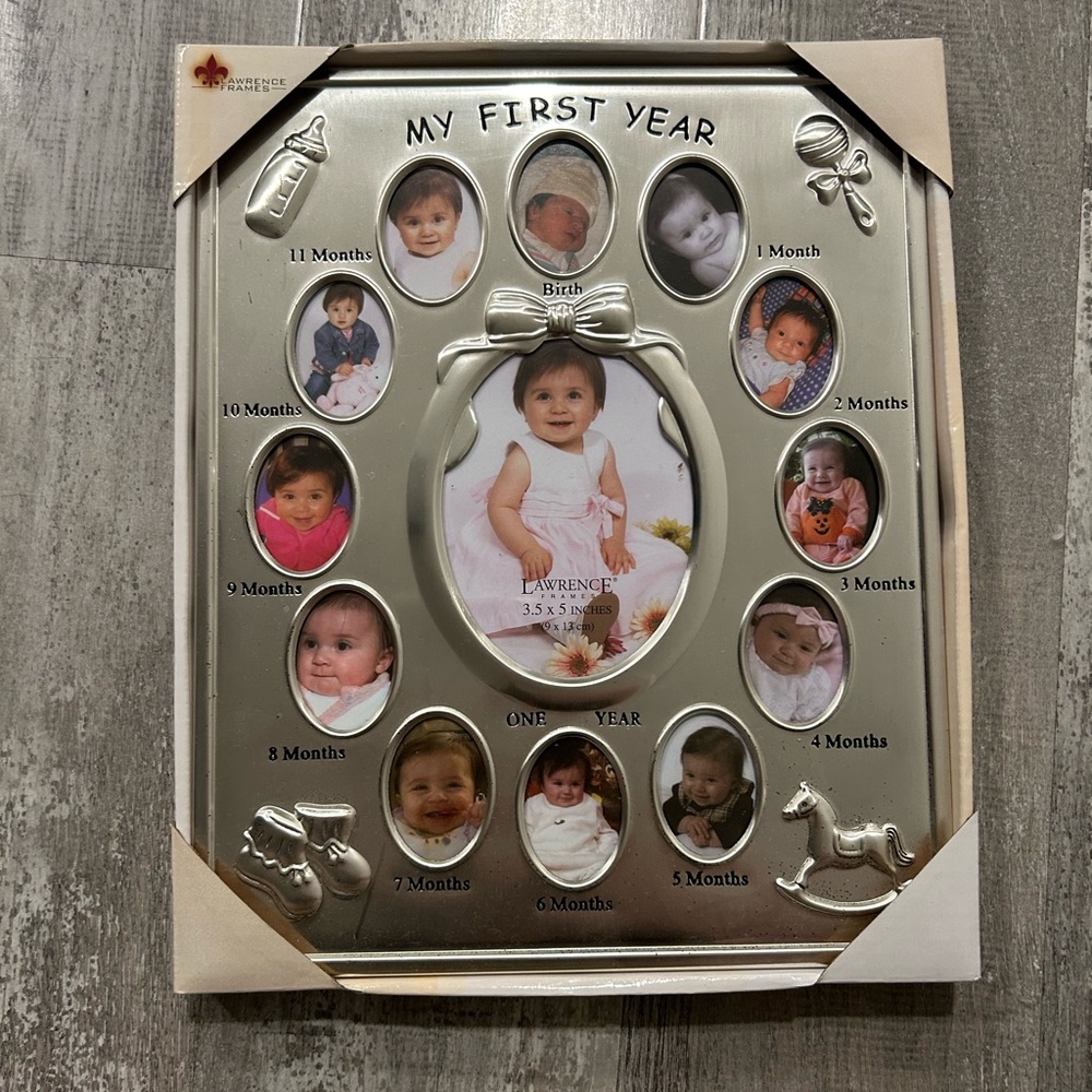 My First Year silver frame